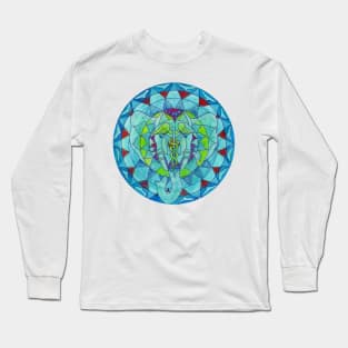 Salus health elephant mandala Long Sleeve T-Shirt